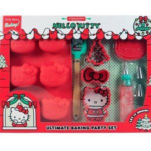 Handstand Kitchen Hello Kitty Ultimate Holiday Baking Party Set with Cupcake